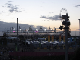 Homeward bound as the lights come on in the Stadium
